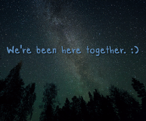 กลิตเตอร์ (Glitter) We’re been here together. :)